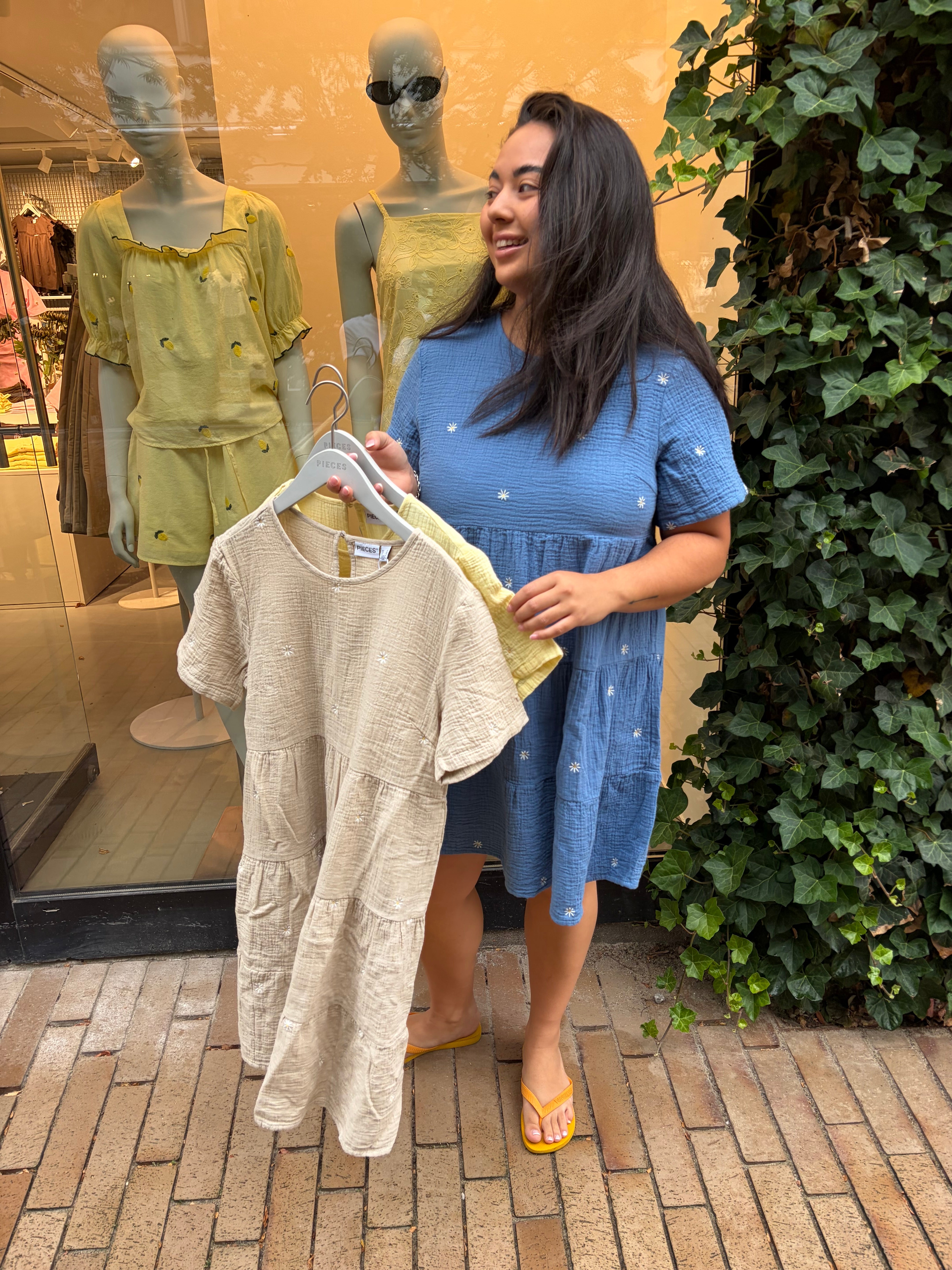 PCSASTINA Short Dress - Riverside